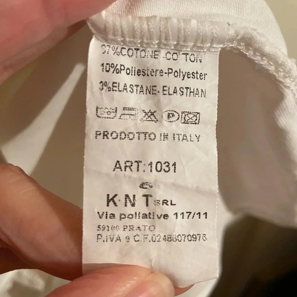 Made In Italy Luxurious Cotton white shirt with tassels embellished Shoulder M - Picture 4 of 7